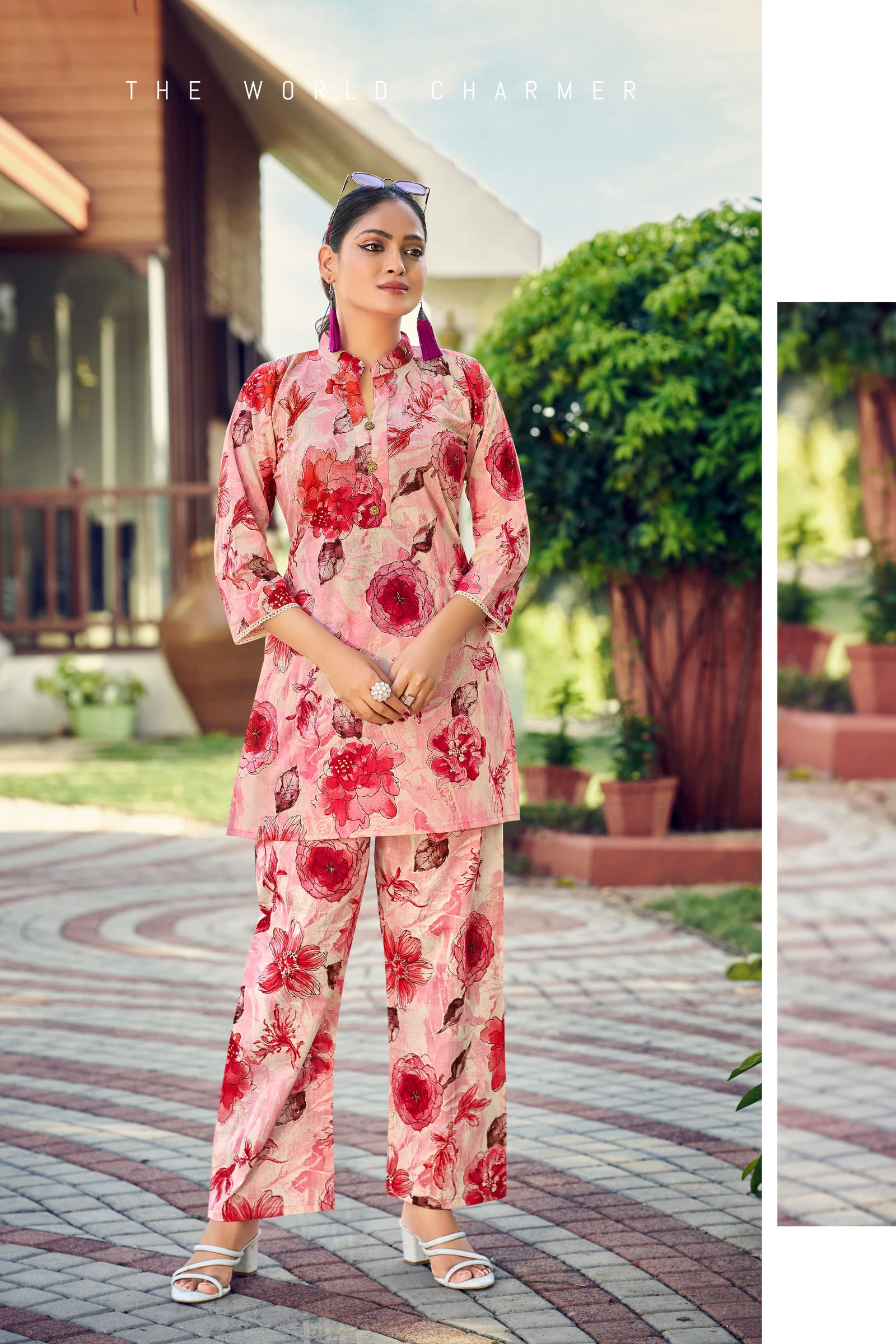 Cotton Beats Vol 2 by Ossm Cotton Foil Printed Co Ord Set Wholesale Online